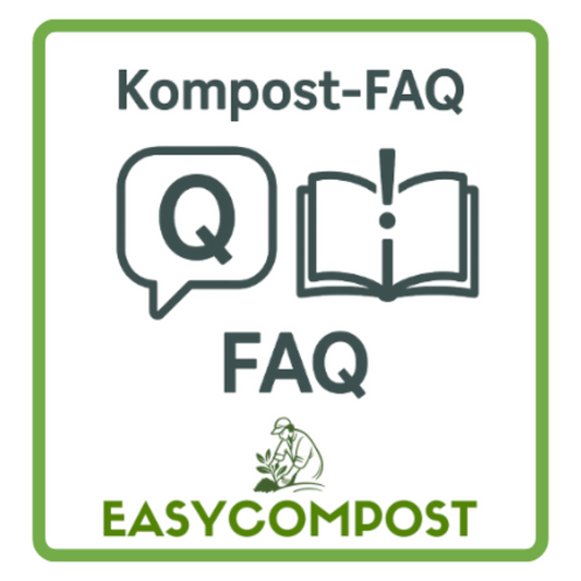 FAQ-Bild: Fragen und Antworten rund um Kompostieren im Garten und Zuhause