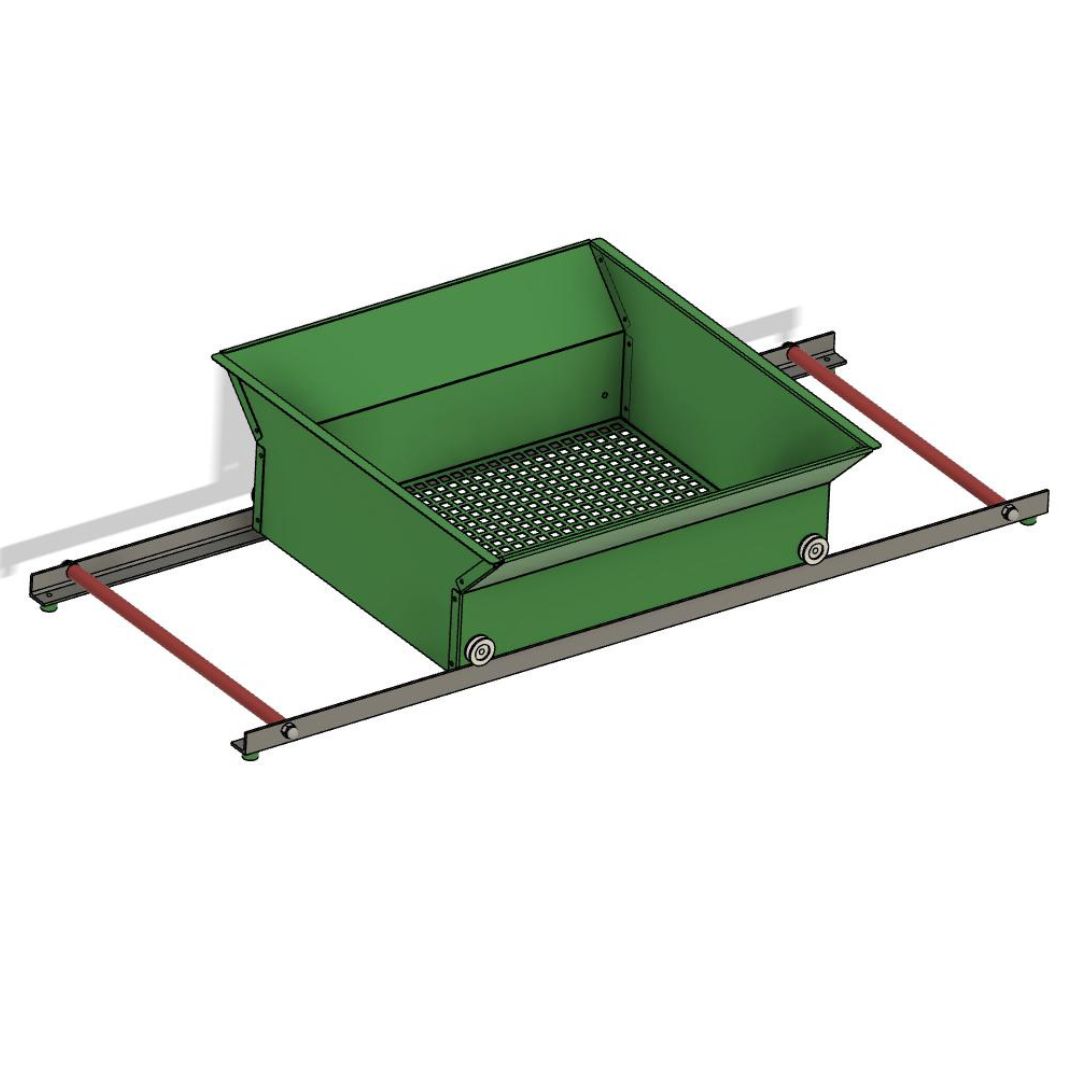 Jetroc II – Das patentierte Kompostsieb / Kompostiersieb / Gartensieb für mühelose Gartenarbeit und Kompostieren - 3D Grafik