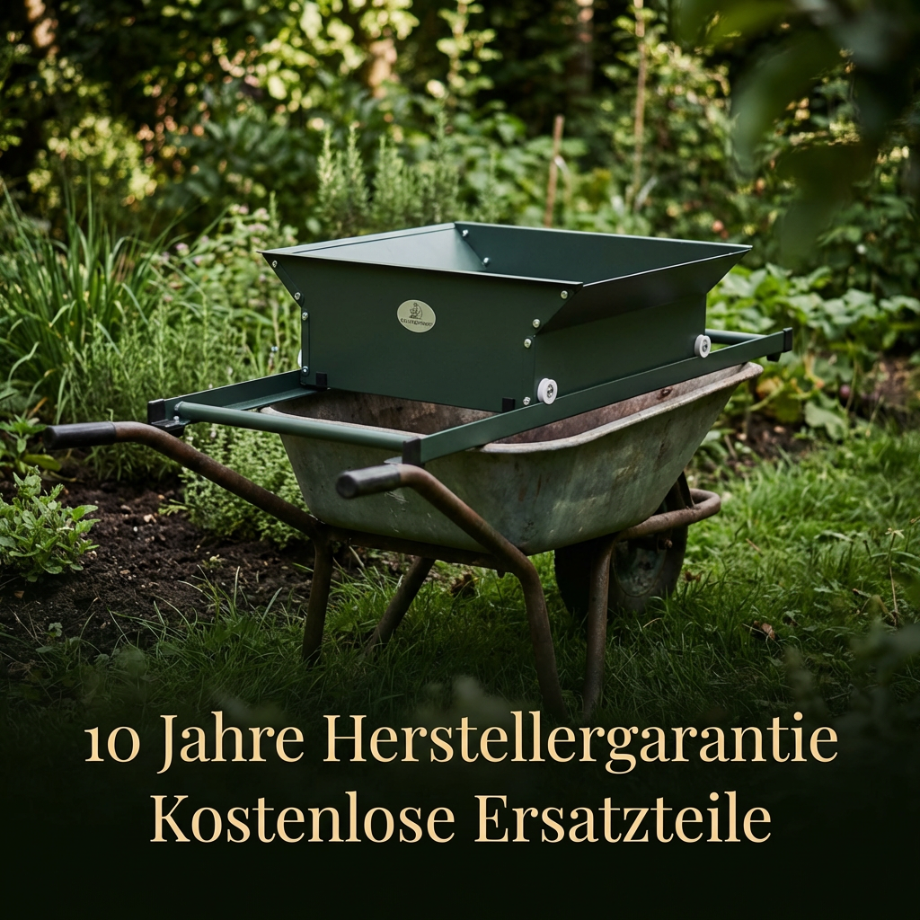 Jetroc III Kompostsieb für Schubkarre – stabil, sauber, effizient